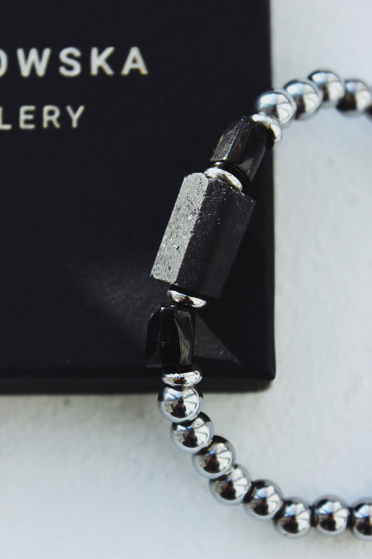 biżuteria męska Bransoletka męska Hematyt i Turmalin