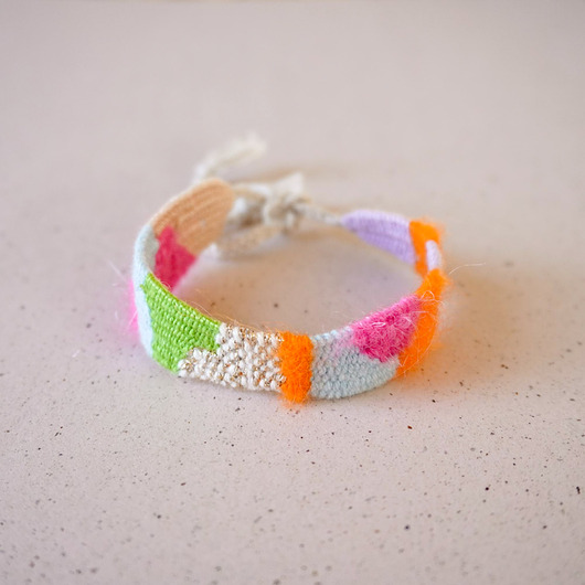 bransoletki na sznurku Bransoletka tkana na krośnie - Słońcem Tkane