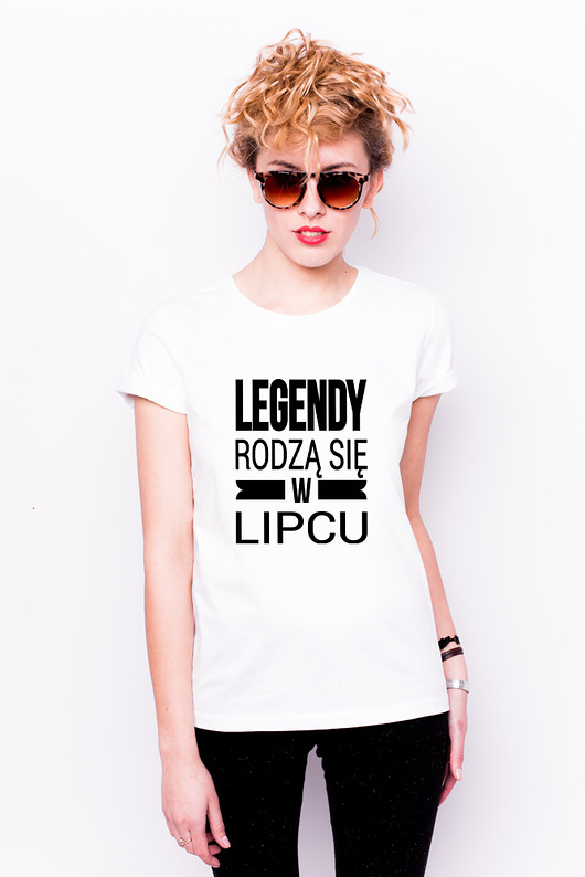T-shirt damski - legendy rodzą się w lipcu AllbagAllprints