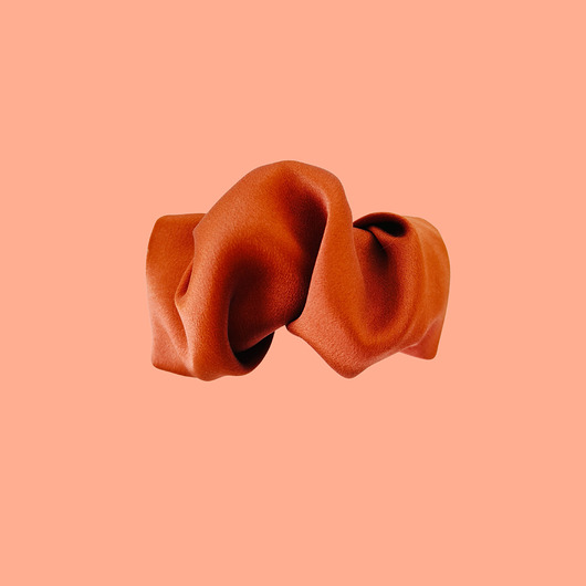 spinki i klamry do włosów Scrunchie spinka klamra jedwabna miedziany zachód