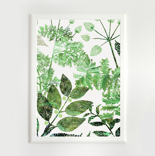 grafiki i ilustracje zielnik  A3