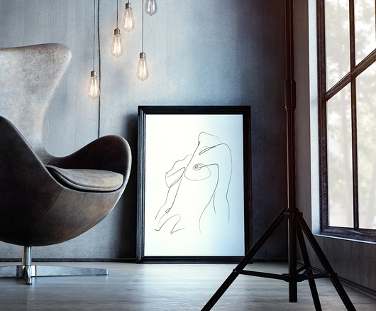 Plakat LINIE 8 – akt Well Wall