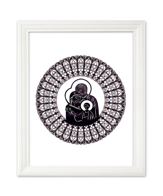 inne ŚWIĘTA Rodzina (Kurpie Art Papercut)