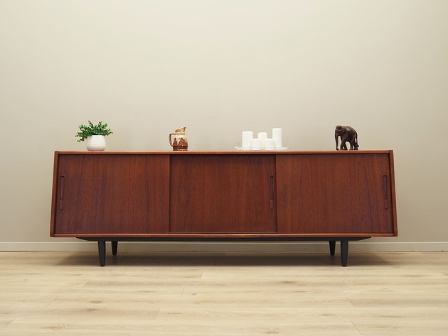 komody i szafki Sideboard tekowy, duński design, lata 70, produkcja: Dania