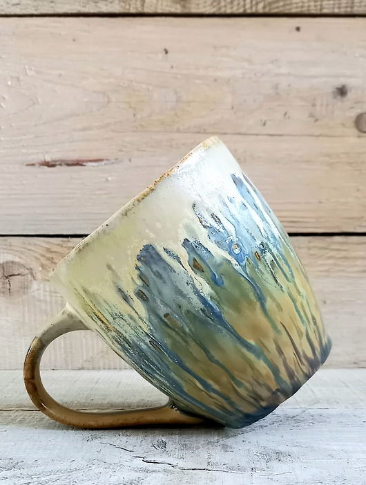 Kubek kamionkowy ręcznie wykonany ceramiKaMDeka