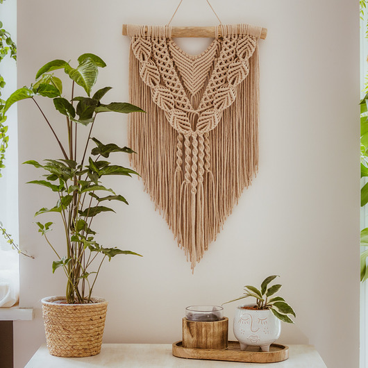 makramy Makrama Kali piaskowa