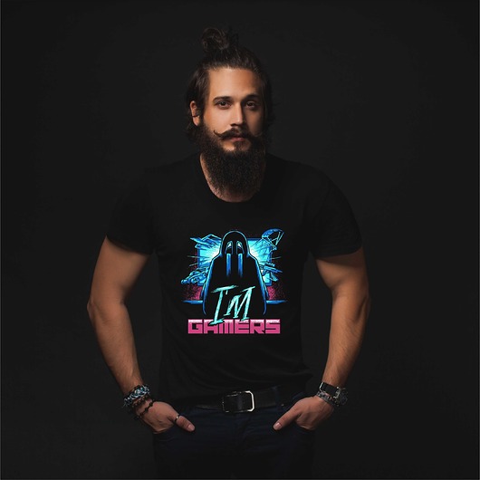 t-shirty męskie Koszulka organiczna z nadrukiem I'm gamers