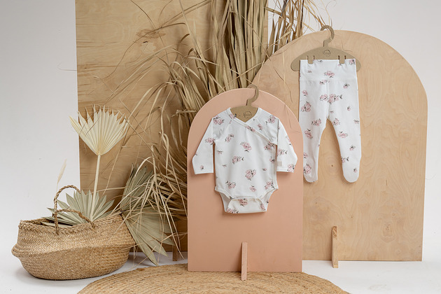 body i śpiochy niemowlęce Półśpiochy niemowlęce ALMA organic rosy