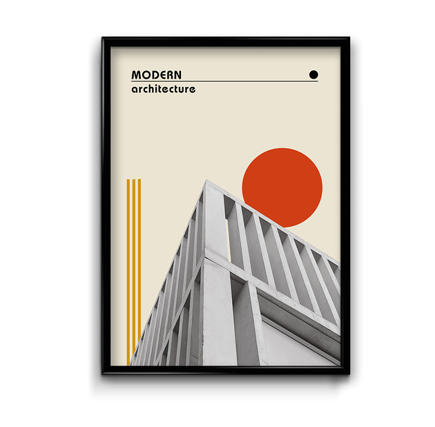 plakaty Plakat Bauhaus Modern Architecture
