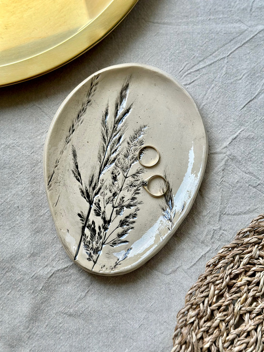 pojemniki na biżuterię Ceramiczna podstawka Łąka