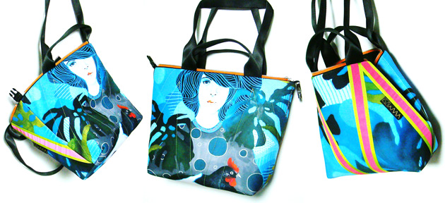 1782 art MIMA bag SHORT & Marcin Painta print MIMAbags