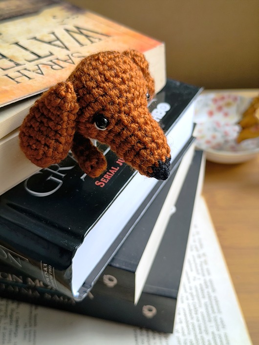 zakładki do książek Zakładka do książki JAMNICZEK - szydełkowa zakładka