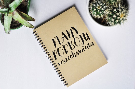 notatniki i albumy Plany podboju wszechświata, notatnik