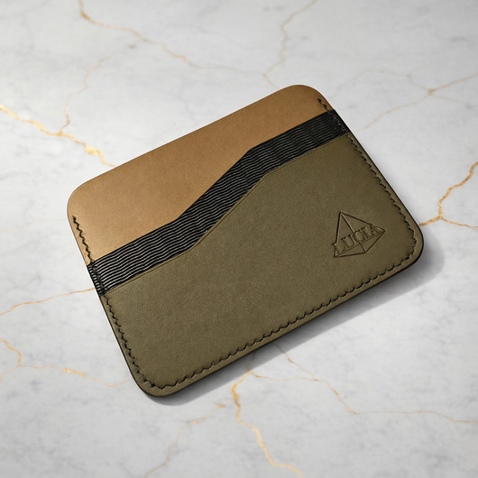 portfele męskie Etui na karty ręcznie robione ze skóry naturalnej
