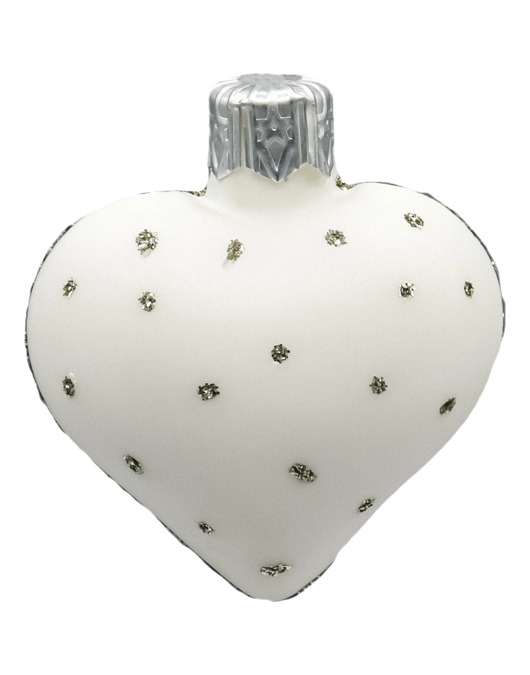 ozdoby choinkowe Bombka choinkowa: Serduszko z kropeczkami