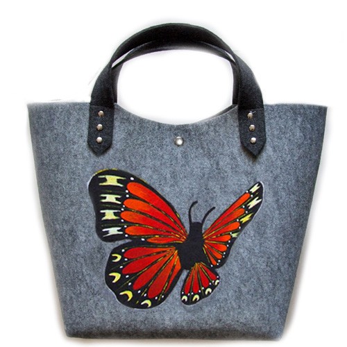 Filcowa torba motyl 4  ruben art