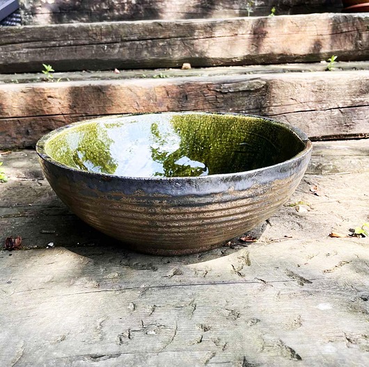 umywalki Umywalka Ceramiczna Nablatowa Ręcznie Robiona w Ciemnej Butelkowej Zieleni