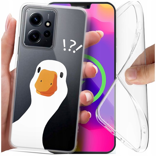 etui na telefon Etui slim clear do Xiaomi Redmi Note 12 4G przezoczyste i wzory do wyboru