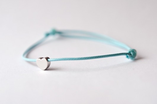 Simple heart | srebrne na błękitnym Lills