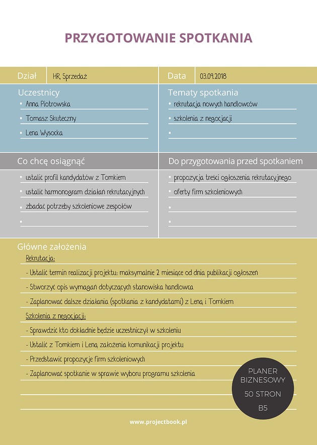 kalendarze i plannery Planer Prepare Yourself