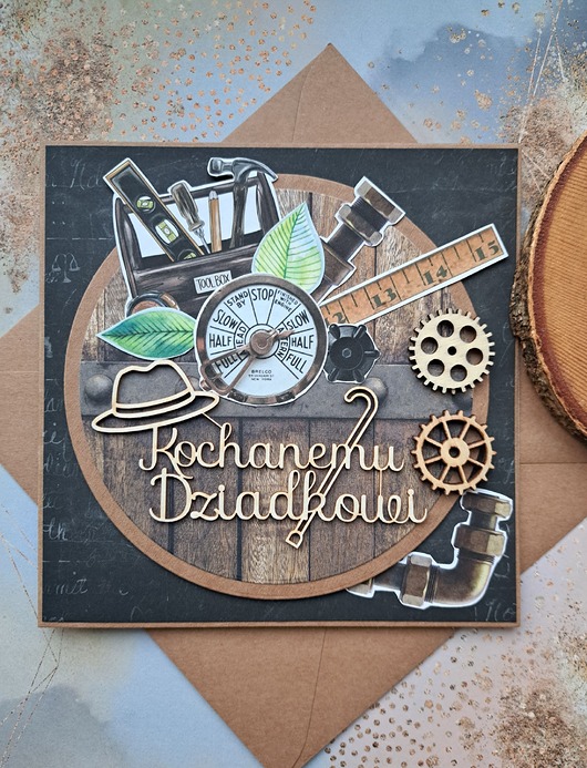 kartki scrapbooking Kartka z okazji Dnia Dziadka/kartka na Dzień Dziadka