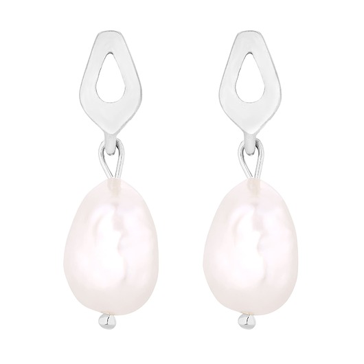 kolczyki srebrne Srebrne kolczyki z naturalnymi perłami