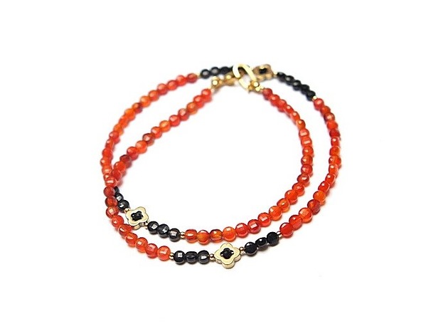 chokery Karneol /choker/ naszyjnik - Szlachetna kolekcja