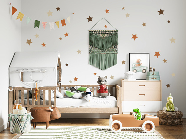 naklejki ścienne do pokoju dziecka Gwiazdki Boho- naklejki na ścianę dla dzieci