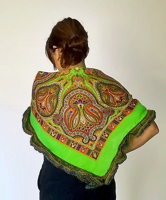Chusta Odrobina Zieleni ZeStrychu Handmade