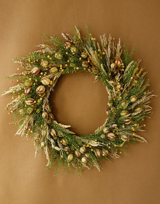 wianki Wianek naturalny na drzwi, rustytkalkny