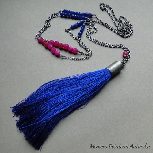 Wisior Boho kobaltowy Memero