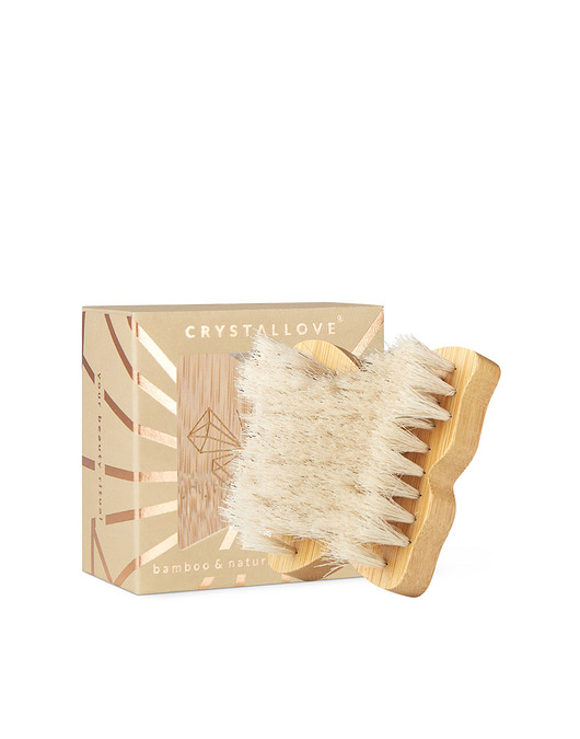 akcesoria dla niej CRYSTALLOVE Szczotka do masażu twarzy i biustu BUTTERFLY - TRAVEL SIZE