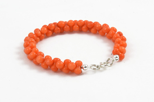 bransoletki z kamieni naturalnych Bransoletka Koral Kamień naturalny