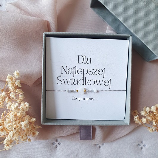 bransoletki na sznurku Bransoletka Podziękowanie dla ŚWIADKOWEJ