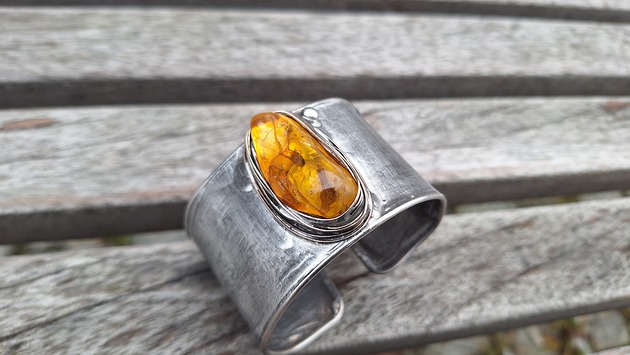 bransoletki wire wrapping Bałtyk -  bransoletka regulowana