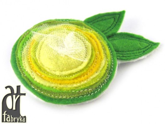 FILCO-KWIATY - limonkowy kwiatuszek art fabryka