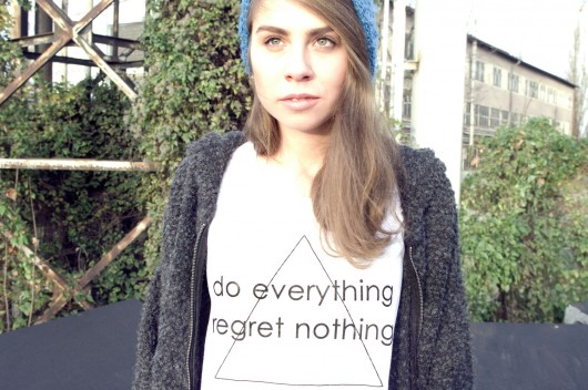DO EVERYTHING REGRET NOTHING koszulka damska S M MUNGO