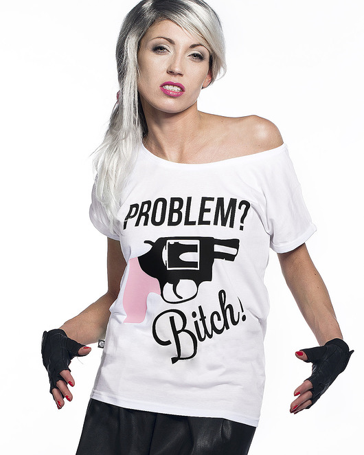 Koszulka Problem ? Bitch! ŁAP NAS