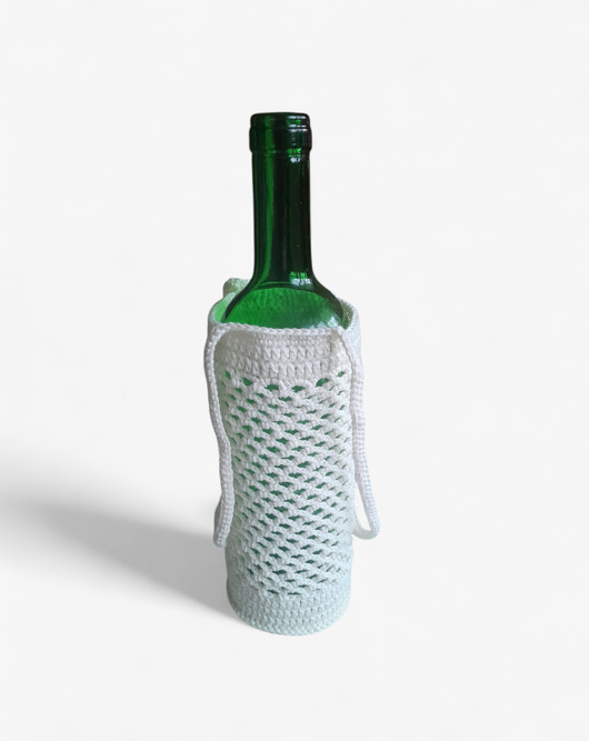 dodatki - różne Ręcznie robiona ozdobna osłonka na butelkę