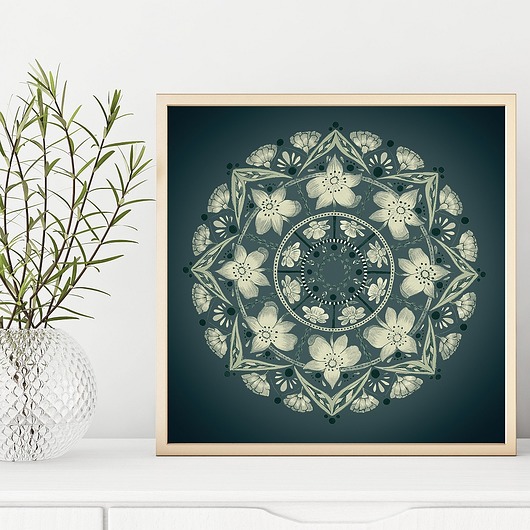 grafiki i ilustracje Mandala. Plakat