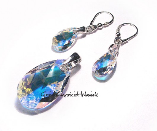 kryształ Swarovski - komplet Gosia Chruściel-Waniek