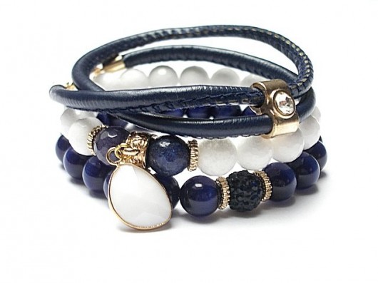 Navy blue and white   /11-2014/ set KiKa pracownia