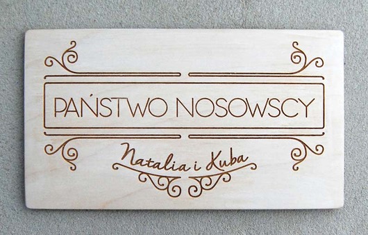 tabliczka z logo tabliczka z numerem dabrovkahome
