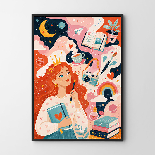 plakaty Dziewczęcy świat - plakat/ilustracja