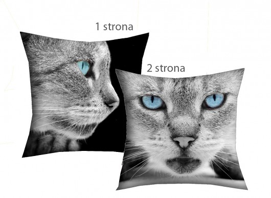 promocja! 2w1 czarno-białe rzymskie koty 37cm AT design