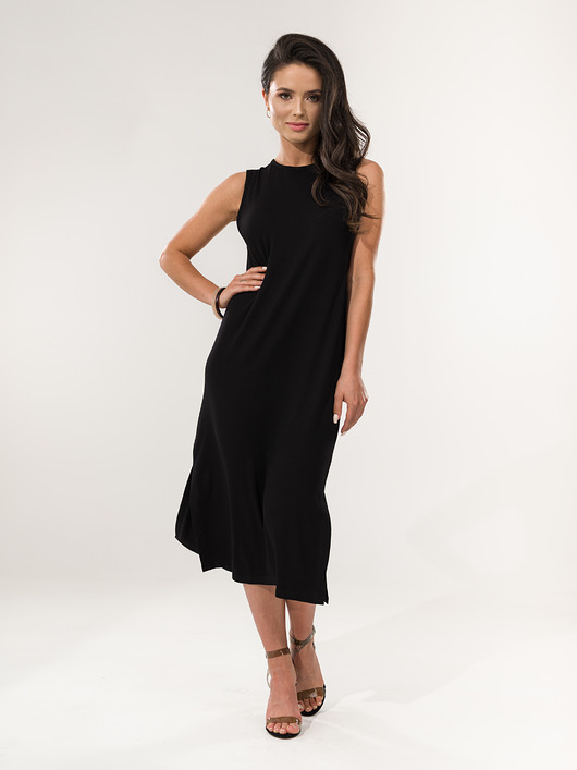 sukienki midi damskie Sukienka Simple czarna