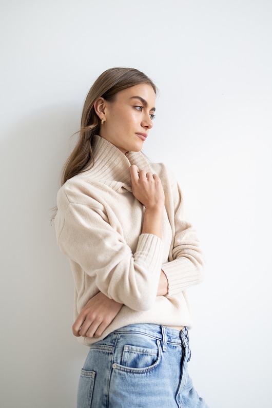 swetry damskie  Golf Nord biszkoptowy