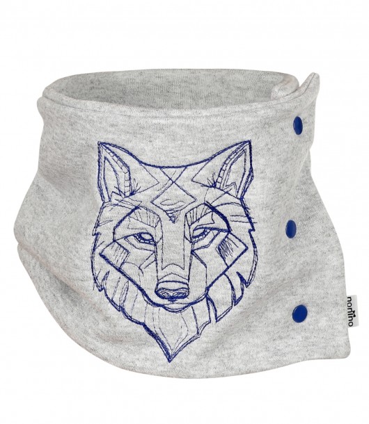 Komin dwustronny ANIMA wolf grey nonino
