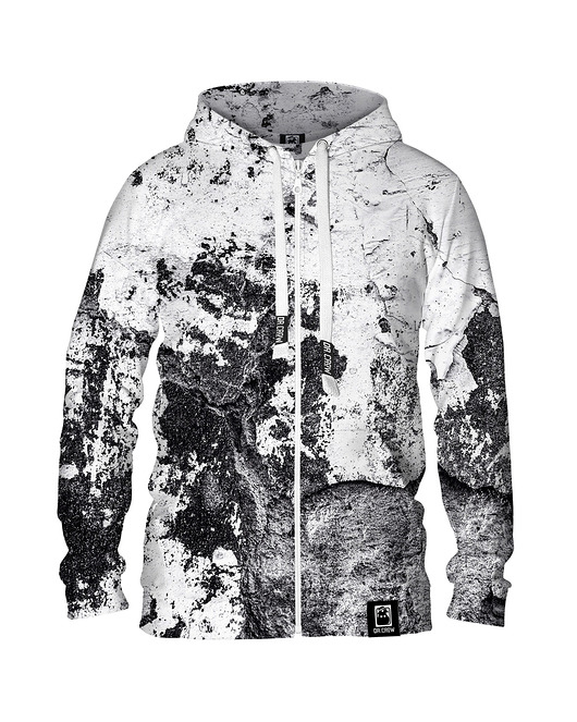 bluza z kapturem damska Damska Bluza na Expres Zamek DR.CROW Marble Grey