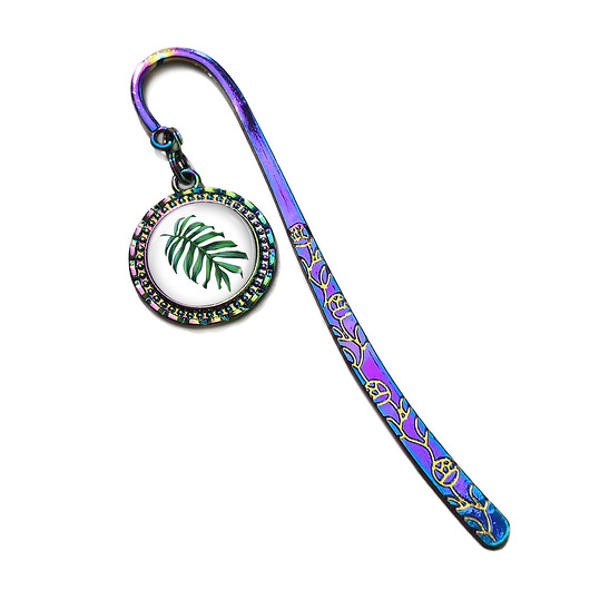 zakładki do książek Kolekcja Starlight - zakładka - liść, monstera